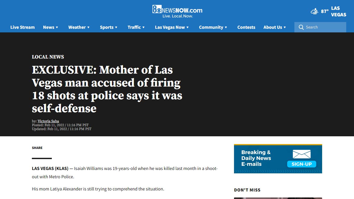 EXCLUSIVE: Mother of Las Vegas man accused of firing 18 shots at police ...